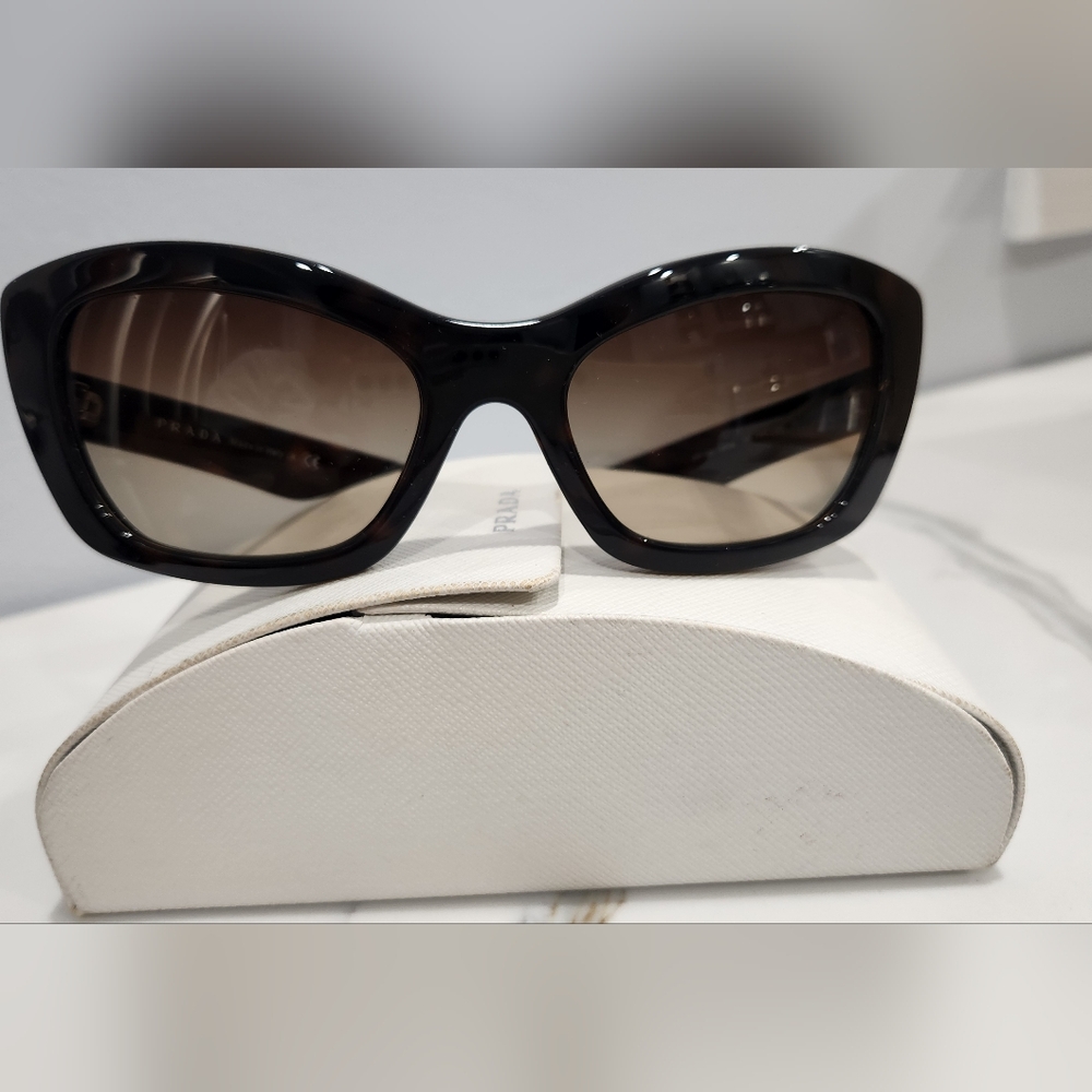 Prada Dark Brown Sunglasses with Case - Picture 15 of 16